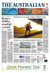The Australian (Australia) Newspaper Front Page for 29 July 2013