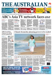 The Australian (Australia) Newspaper Front Page for 30 January 2014