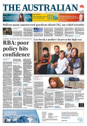The Australian (Australia) Newspaper Front Page for 31 July 2013