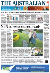 The Australian (Australia) Newspaper Front Page for 4 June 2013