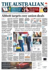 The Australian (Australia) Newspaper Front Page for 4 September 2013