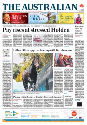 The Australian (Australia) Newspaper Front Page for 5 November 2013