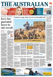 The Australian (Australia) Newspaper Front Page for 6 May 2013