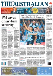 The Australian (Australia) Newspaper Front Page for 6 June 2013