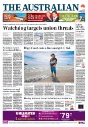 The Australian (Australia) Newspaper Front Page for 7 November 2013