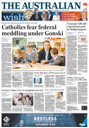 The Australian (Australia) Newspaper Front Page for 7 June 2013