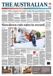 The Australian (Australia) Newspaper Front Page for 7 August 2013