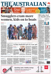The Australian (Australia) Newspaper Front Page for 8 May 2013