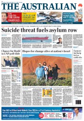 The Australian (Australia) Newspaper Front Page for 8 July 2013