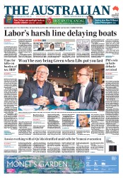 The Australian (Australia) Newspaper Front Page for 8 August 2013