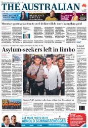 The Australian (Australia) Newspaper Front Page for 9 May 2013