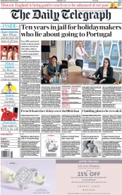The Daily Telegraph (UK) Newspaper Front Page for 10 February 2021