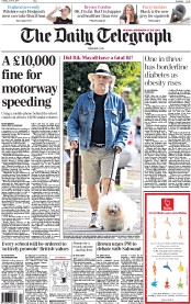 The Daily Telegraph (UK) Newspaper Front Page for 10 June 2014