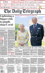 The Daily Telegraph (UK) Newspaper Front Page for 10 June 2020