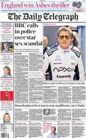 The Daily Telegraph (UK) Newspaper Front Page for 10 July 2023