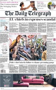 The Daily Telegraph (UK) Newspaper Front Page for 10 August 2017