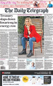 The Daily Telegraph (UK) Newspaper Front Page for 11 October 2021