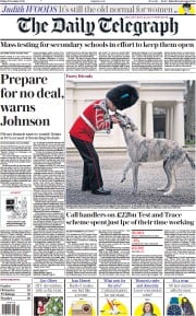 The Daily Telegraph (UK) Newspaper Front Page for 11 December 2020