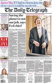 The Daily Telegraph front page for 11 January 2023