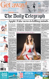 The Daily Telegraph (UK) Newspaper Front Page for 11 February 2017