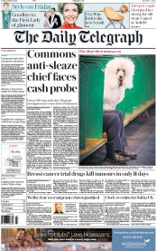 The Daily Telegraph (UK) Newspaper Front Page for 11 March 2016