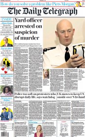 The Daily Telegraph (UK) Newspaper Front Page for 11 March 2021