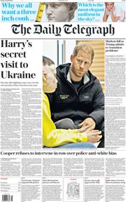 The Daily Telegraph front page for 11 April 2025