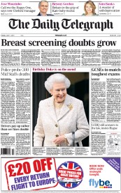 The Daily Telegraph (UK) Newspaper Front Page for 11 June 2013