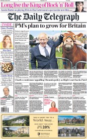 The Daily Telegraph (UK) Newspaper Front Page for 11 June 2022