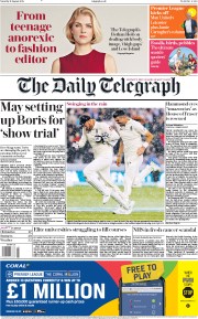 The Daily Telegraph (UK) Newspaper Front Page for 11 August 2018