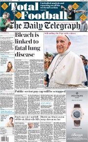 The Daily Telegraph (UK) Newspaper Front Page for 11 September 2017