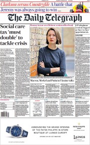 The Daily Telegraph (UK) Newspaper Front Page for 12 October 2021