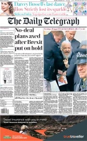 The Daily Telegraph (UK) Newspaper Front Page for 12 April 2019