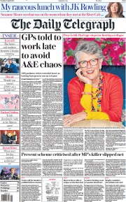 The Daily Telegraph (UK) Newspaper Front Page for 12 April 2022