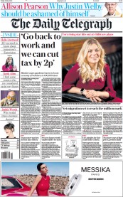 The Daily Telegraph front page for 12 May 2023