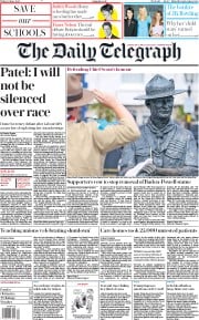 The Daily Telegraph (UK) Newspaper Front Page for 12 June 2020