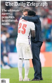 The Daily Telegraph (UK) Newspaper Front Page for 12 July 2021