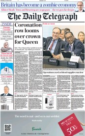 The Daily Telegraph (UK) Newspaper Front Page for 13 October 2022