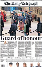 The Daily Telegraph front page for 13 September 2022