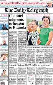 The Daily Telegraph (UK) Newspaper Front Page for 14 April 2022