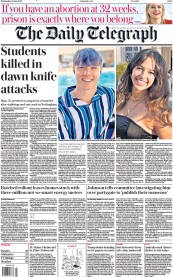 The Daily Telegraph (UK) Newspaper Front Page for 14 June 2023