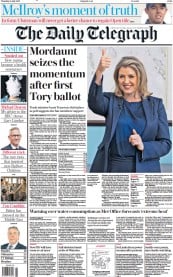 The Daily Telegraph (UK) Newspaper Front Page for 14 July 2022