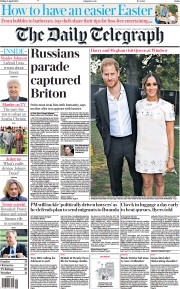 The Daily Telegraph (UK) Newspaper Front Page for 15 April 2022