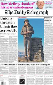 The Daily Telegraph front page for 15 April 2025