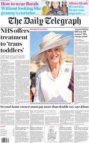 The Daily Telegraph front page for 15 May 2025