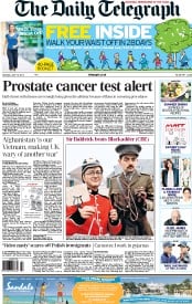 The Daily Telegraph (UK) Newspaper Front Page for 15 June 2013