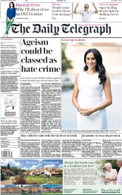The Daily Telegraph (UK) Newspaper Front Page for 16 October 2018