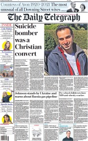 The Daily Telegraph (UK) Newspaper Front Page for 16 November 2021