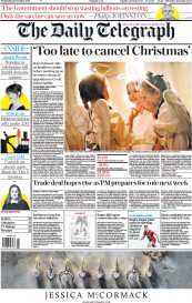 The Daily Telegraph (UK) Newspaper Front Page for 16 December 2020