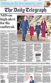 The Daily Telegraph (UK) Newspaper Front Page for 16 December 2022